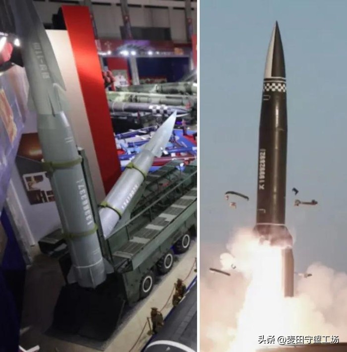 “Hwasong-11Ma” (trái) được cho là giúp gia tăng mạnh khả năng đột phá so với tên lửa Hwasong-11A (phải). Ảnh: Sina. Gia tang kha nang dot pha.jpg