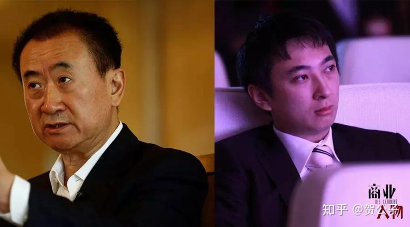 Tỷ phú Vương Kiện Lâm, ông chủ Tập đoàn Vạn Đạt và con trai Vương Tư Thông. Ảnh: Zhihu. Cha con nha Vuong.png