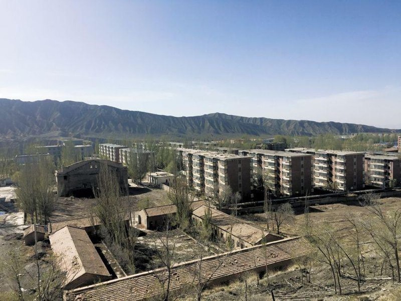 Khu đô thị mới được xây dựng với kỳ vọng tái phát triển dân cư, nhưng do không có việc làm nên bỏ trống. Ảnh: Yicai.