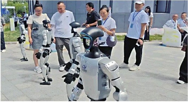 Thị trường cho thuê robot hình người từng rất sôi động, giá thuê đắt, thu hồi vốn nhanh. Ảnh: Sina.