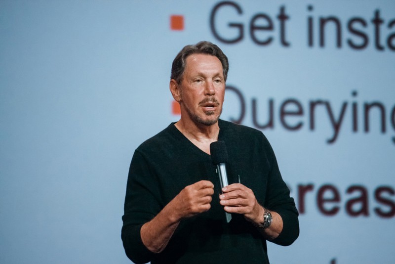 Tài sản của Larry Ellison, đồng sáng lập tập đoàn phần mềm Oracle sụt giảm mạnh. Ảnh: Chinatimes.