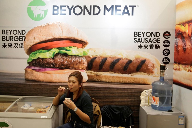 Thịt nhân tạo của Beyond Meat được quảng cáo như thực phẩm của tương lai. Ảnh: NetEase.