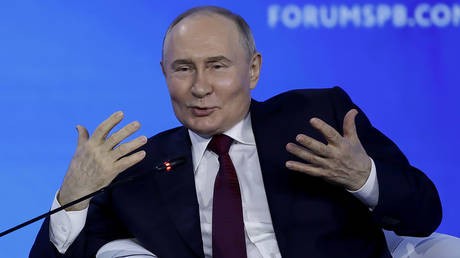 Sự ủng hộ của ông Putin dành cho bà Harris được đánh giá là trò đùa. (Ảnh: RT).