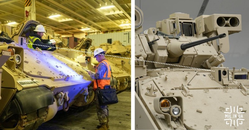 Camera lái xe trên xe chiến đấu bộ binh Bradley, chuyển giao cho Ukraine. Ảnh Military Ukraine. Camera lái xe trên xe chiến đấu bộ binh Bradley, chuyển giao cho Ukraine. Ảnh Military Ukraine.