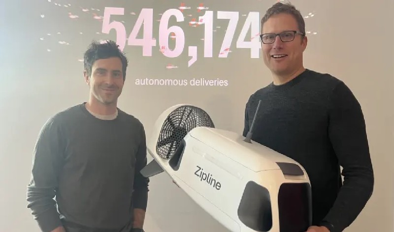 Đồng sáng lập Zipline, CEO Keller Rinaudo Cliffton và CTO Keenan Wryobek. Ảnh Zipline Đồng sáng lập Zipline, CEO Keller Rinaudo Cliffton và CTO Keenan Wryobek. Ảnh Zipline