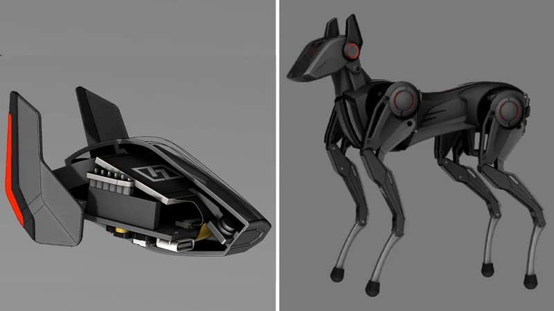 Đồ họa thiết kế 3D chó robot hỗ trợ AI Sparky của công ty Hengbot. Ảnh Engineering Interesting. Đồ họa thiết kế 3D chó robot hỗ trợ AI Sparky của công ty Hengbot. Ảnh Engineering Interesting.