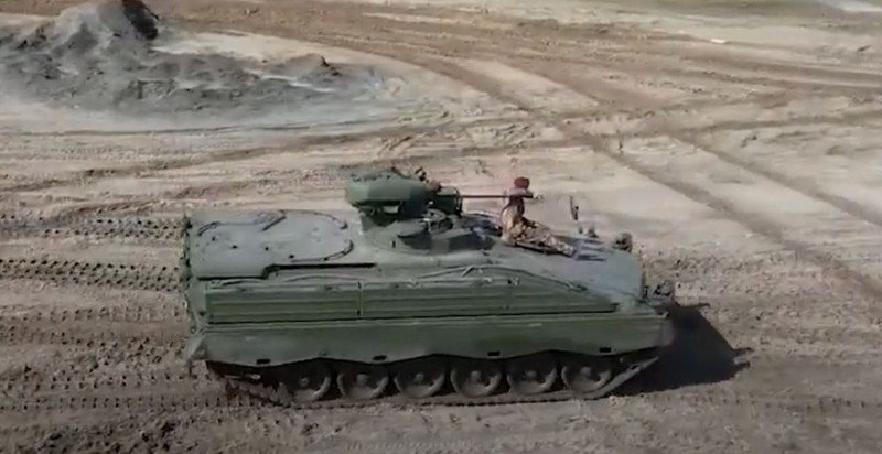 Xe chiến đấu bộ binh Marder ở Ukraine, tháng 3/2023. Ảnh video Military Portal Ukraine.