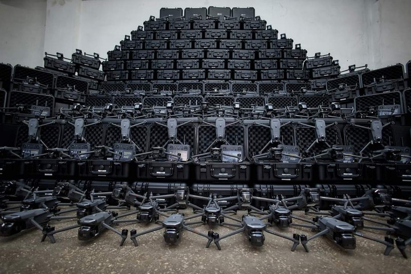 Máy bay không người lái (UAV) DJI Mavic 3T Thermal cho quân đội Ukraine. Tháng 3/2023. Ảnh: Mykhailo Fedorov.