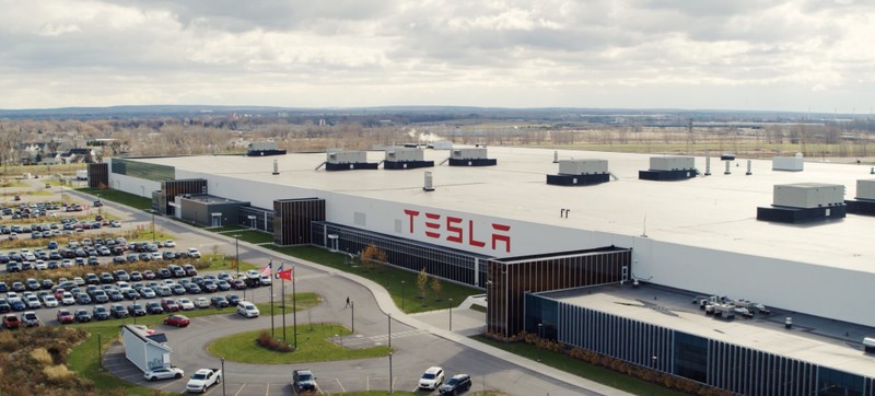 Nha mày Gigafactory của Tesla. Ảnh minh họa Electrek