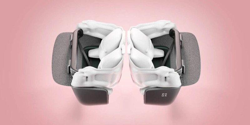 Hệ thống túi khí hình móng ngựa độc đáo của Zoox. Ảnh Zoox