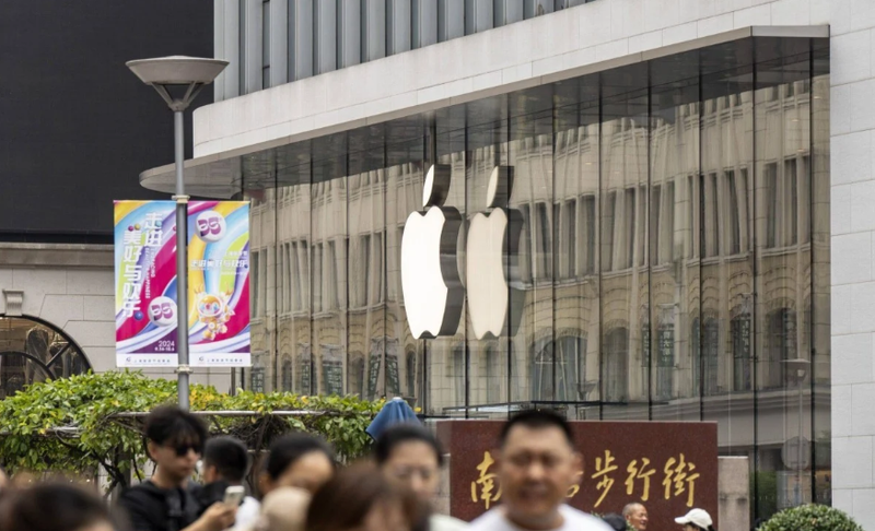 Hình ảnh một cửa hàng Apple Store tại Trung Quốc (Ảnh: SCMP)