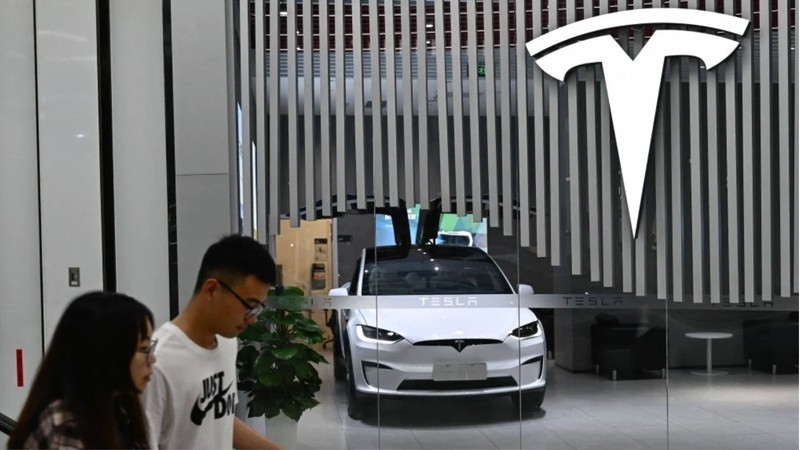 Doanh số Tesla giảm mạnh tại thị trường tỉ dân. Ảnh: SCMP.