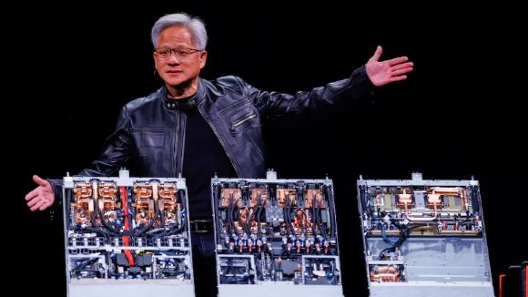 Giám đốc điều hành của Nvidia, Jensen Huang có bài phát biểu quan trọng tại Computex ở Đài Bắc, Đài Loan, Trung Quốc. Ảnh: SMCP.