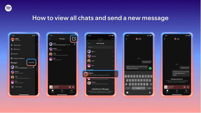 Tính năng mới trên Spotify. Ảnh: Tech Crunch. Capture.PNG