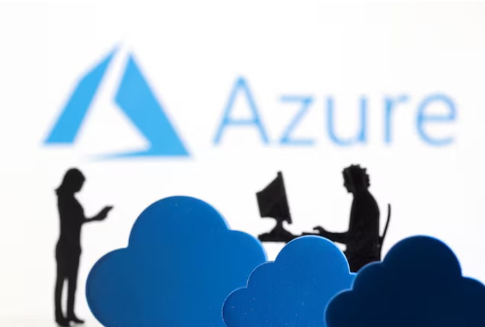 Microsoft Azure cũng bị gián đoạn 1 phần do sự cố. Ảnh: Reuters. Capture.PNG