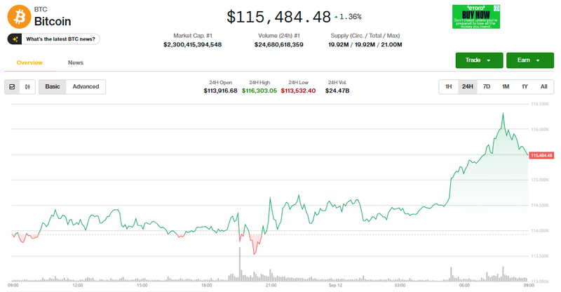 Giá Bitcoin phục hồi. Ảnh: Coin Desk. Capture.PNG
