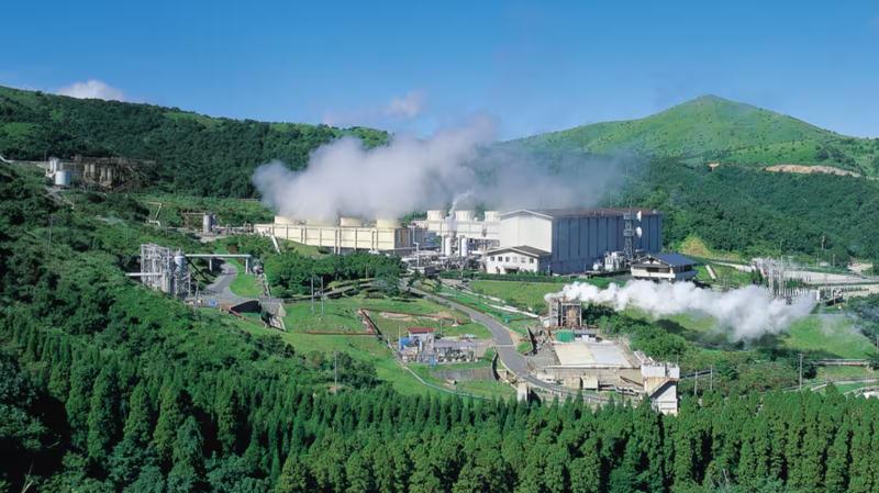 Một nhà máy điện địa nhiệt do Kyuden Mirai Energy vận hành tại tỉnh Oita. Ảnh: Nikkei Asia. Capture.PNG