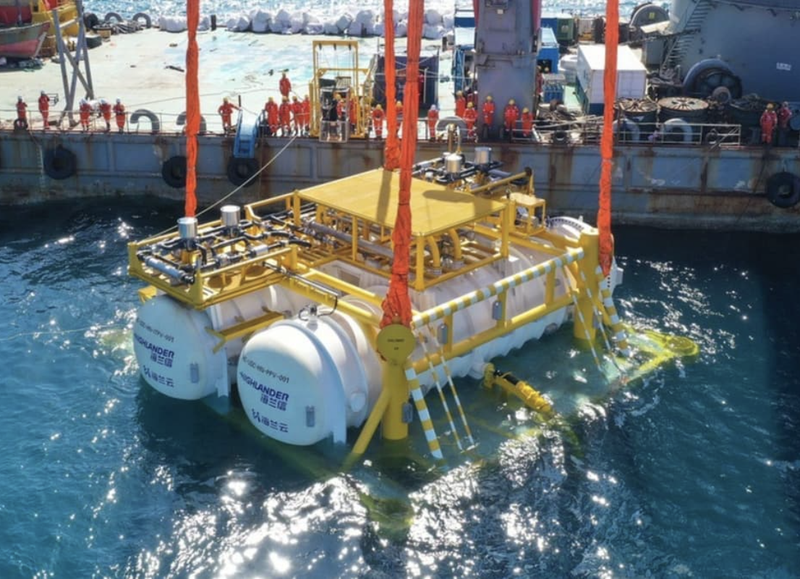 Mô-đun đầu tiên của Trung tâm dữ liệu dưới biển Hải Nam. Ảnh: Interesting Engineering. Ảnh màn hình 2025-10-04 lúc 09.28.06.png