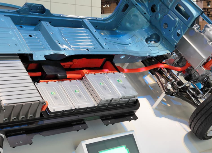 Một phần của pin của mẫu xe Nissan EV. Ảnh: Interesting Engineering. Capture.PNG