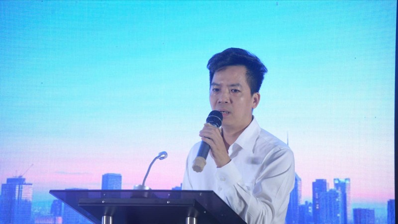 Ông Hà Quang Hưng, Phó Cục trưởng, Cục Quản lý nhà và thị trường bất động sản, Bộ Xây dựng phát biểu tại hội thảo. z6742985894768_9f9cb254b5cc84239ceeefec09471796.jpg