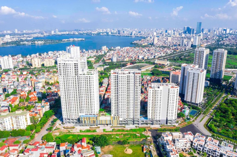Giá chung cư tại Hà Nội đã tăng gần gấp đôi sau hai năm, đạt bình quân 70 triệu đồng/m2.
