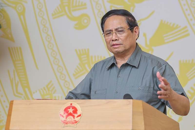 Thủ tướng Phạm Minh Chính, chủ trì hội nghị công bố quyết định kiện toàn Ban Chỉ đạo Trung ương về chính sách nhà ở và thị trường bất động sản. Ảnh: VGP/Nhật Bắc. img1777-1758538575162479893706.jpg