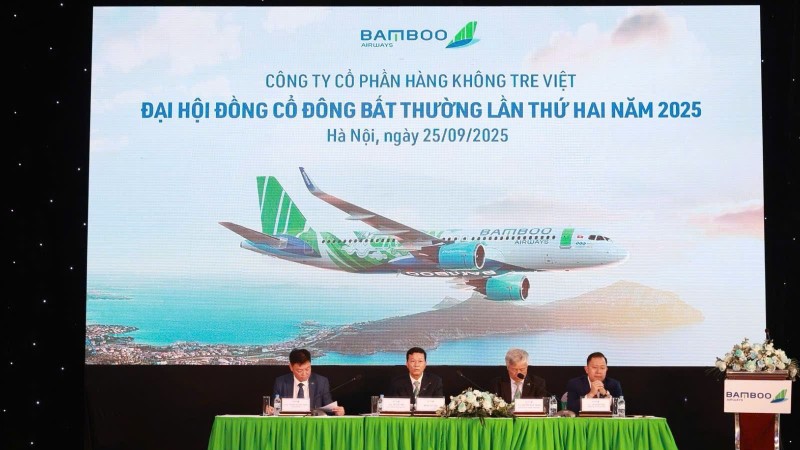 Đại hội đồng cổ đông bất thường lần 2 năm 2025 của Bamboo Airways diễn ra sáng nay z7048152819476_a80e3ffbcdeea16115a6c65fc4686d04.jpg