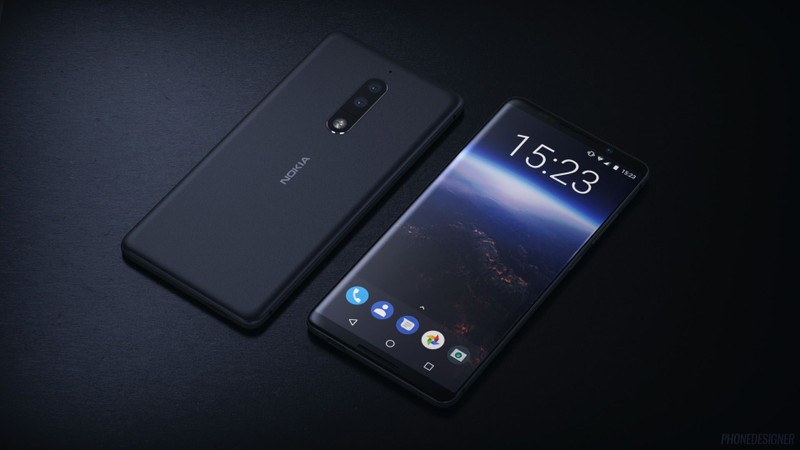 Hình ảnh dựng Nokia 9 dựa trên thiết kế rò rỉ tháng 4/2017. Nguồn: TechRadar