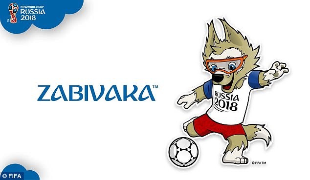 Chú sói "Zabivaka" là linh vật chính thức của kỳ World Cup 2018. Ảnh: FIFA