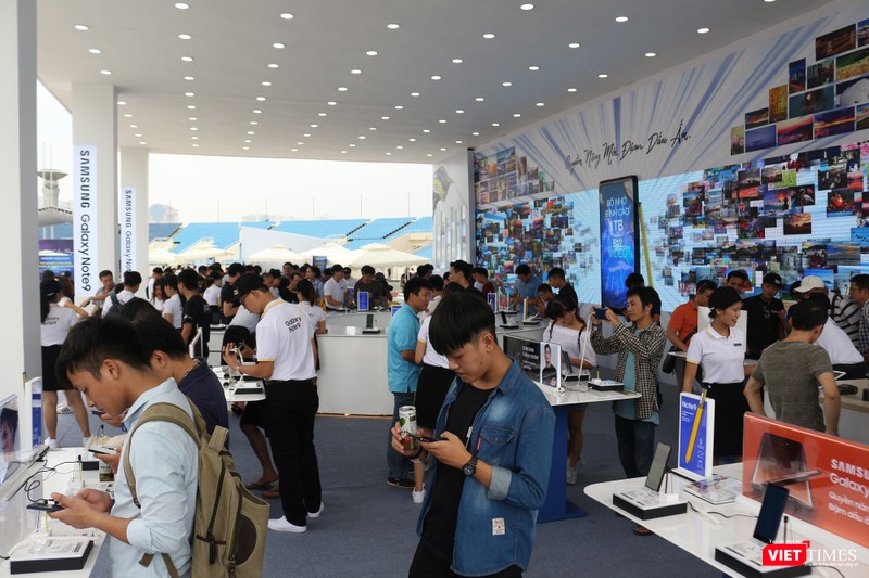 Toàn cảnh khu trải nghiệm tại sân vận động quốc gia Mỹ Đình