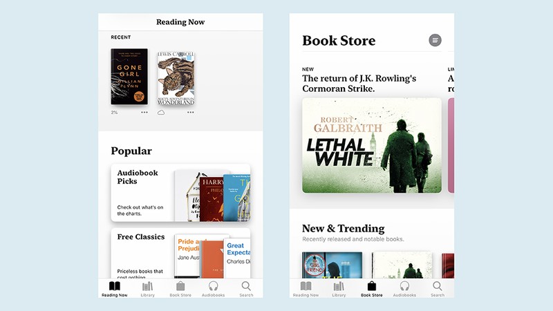 Thư viện Apple Books lột xác hoàn toàn trên iOS 12. Ảnh: Gizmodo Thư viện Apple Books lột xác hoàn toàn trên iOS 12. Ảnh: Gizmodo