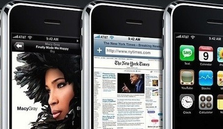 Hình ảnh quảng cáo iPhone 2G. Ảnh: Apple