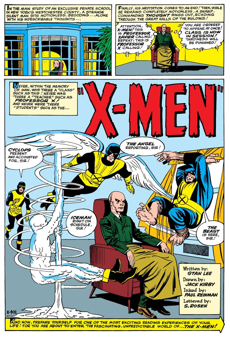 Trang bìa cuốn X-men đầu tiên. Ảnh: NY Times