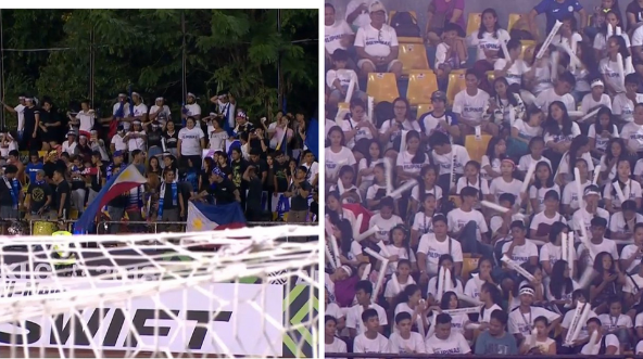 Cổ động viên Philippines lấp đầy khán đài SVĐ Panaad. Ảnh: FoxSport Cổ động viên Philippines lấp đầy khán đài SVĐ Panaad. Ảnh: FoxSport