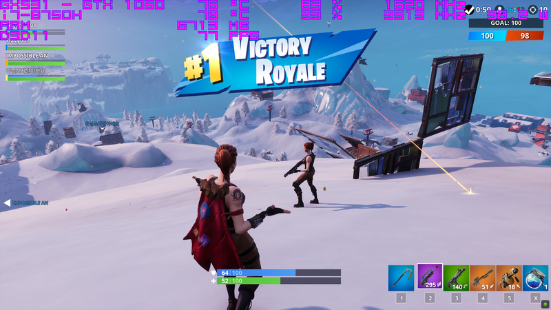 Thử nghiệm tựa game Fortnite trên ROG Zephyrus S
