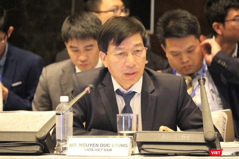 Cục trưởng Cục Viễn thông (Bộ TT&TT) Nguyễn Đức Trung phát biểu tại Hội nghị ASEAN về 5G.