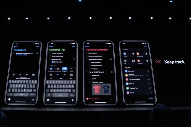 Chế độ nền tối (Dark Mode) trên iOS 13. Ảnh: MacWorld Chế độ nền tối (Dark Mode) trên iOS 13. Ảnh: MacWorld