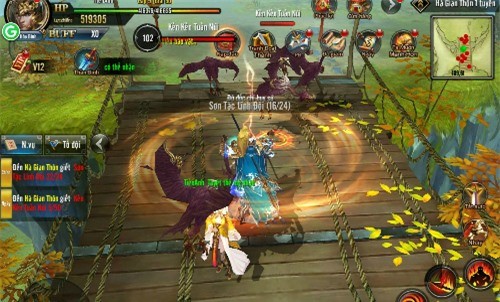 Thể loại game thiên về hành động, chiến đấu luôn được nhiều game thủ Việt ưa thích. Ảnh gameplay của Tứ đại danh bổ.