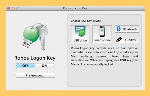 Rohos Logon Key có cả phiên bản cho Windows và Mac. Rohos Logon Key có cả phiên bản cho Windows và Mac.