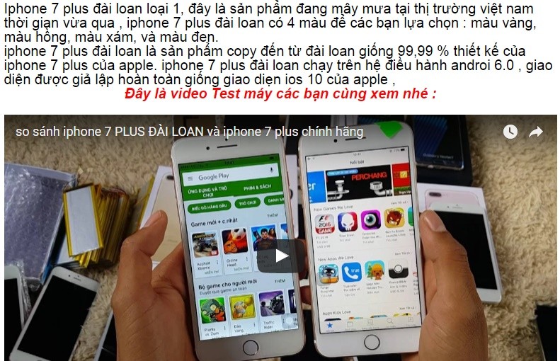 Giáp Tết, iPhone 7 hàng nhái tung hoành trên kênh bán hàng online ảnh 4