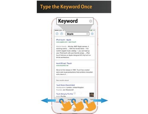 Touch Search (0,99 USD) Thay vì phải nhập từ khóa và tìm kiếm nhiều lần, Touch Search cho phép nhập một lần duy nhất trên trình duyệt và sau đó hiển thị gợi ý mà không cần phải gõ lại. Ứng dụng này khuyến khích người dùng chạm nhiều hơn, hỗ trợ cả tìm kiếm, từ điển, website mua sắm… Touch Search (0,99 USD) Thay vì phải nhập từ khóa và tìm kiếm nhiều lần, Touch Search cho phép nhập một lần duy nhất trên trình duyệt và sau đó hiển thị gợi ý mà không cần phải gõ lại. Ứng dụng này khuyến khích người dùng chạm nhiều hơn, hỗ trợ cả tìm kiếm, từ điển, website mua sắm…