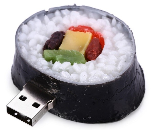 USB hình Sushi, giá 5,95 USB cho dung lượng 8GB, hoặc 8,20 USB cho dung lượng 16GB