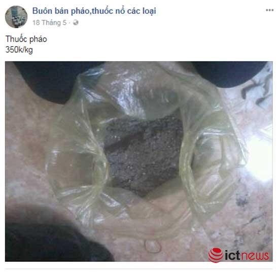 Súng đạn, thuốc nổ rao bán vô tư trên Facebook ảnh 2