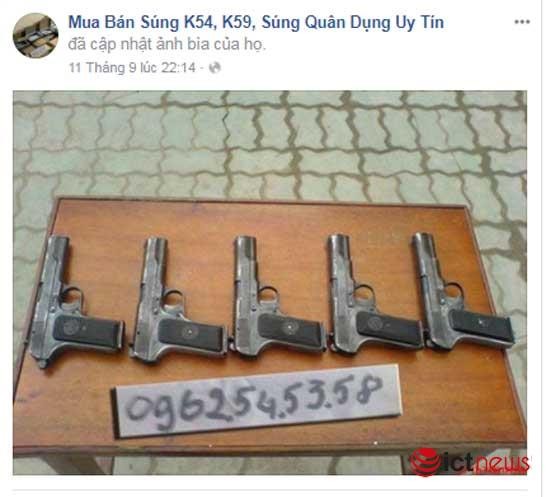 Súng đạn, thuốc nổ rao bán vô tư trên Facebook ảnh 5