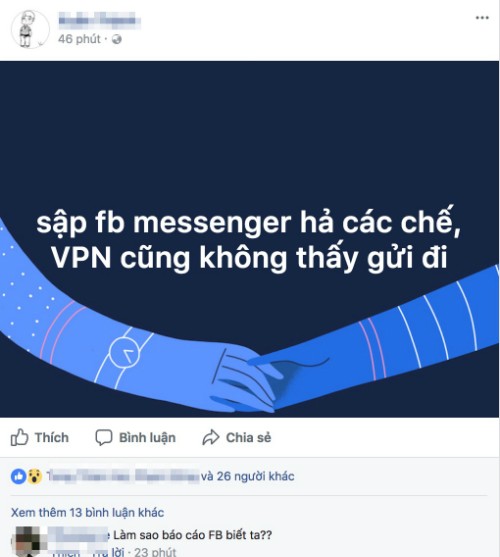 Người dùng hỏi nhau lỗi của Facebook