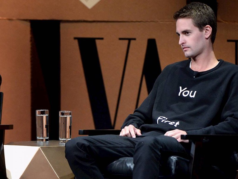 CEO trẻ tuổi Evan Spiegel của Snapchat.