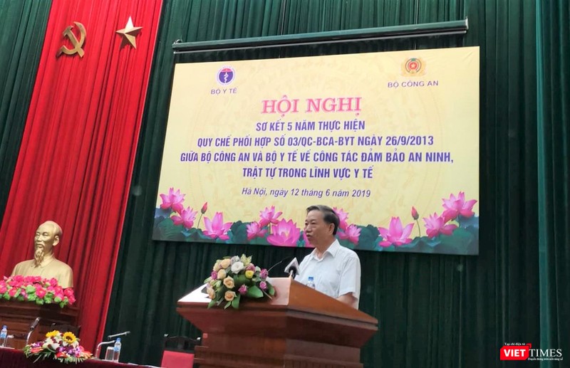 Bộ trưởng Bộ Công an Tô Lâm phát biểu tại hội nghị (Ảnh: Đình Anh) Bộ trưởng Bộ Công an Tô Lâm