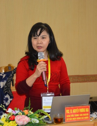 PGS.TS. Nguyễn Phương Nga – Giám đốc TT KĐCLGD (ảnh:cea-avuc.edu.vn)