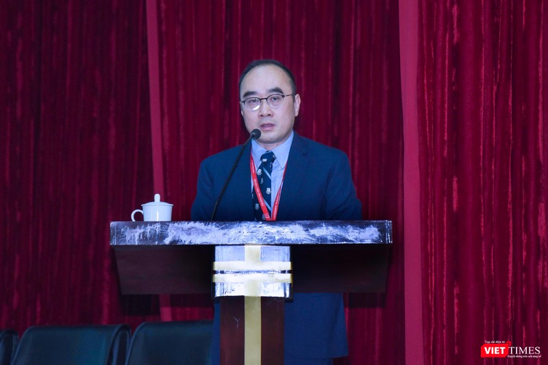 PGS.TS. Lê Minh Giang – Trưởng Phòng Quản lý Đào tạo Sau đại học của Trường Đại học Y Hà Nội - báo cáo kết quả đào tạo thời gian qua