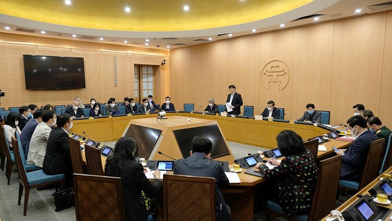 Cuộc họp bàn về phòng, chống dịch cho Hà Nội Cuộc họp bàn về phòng, chống dịch cho Hà Nội